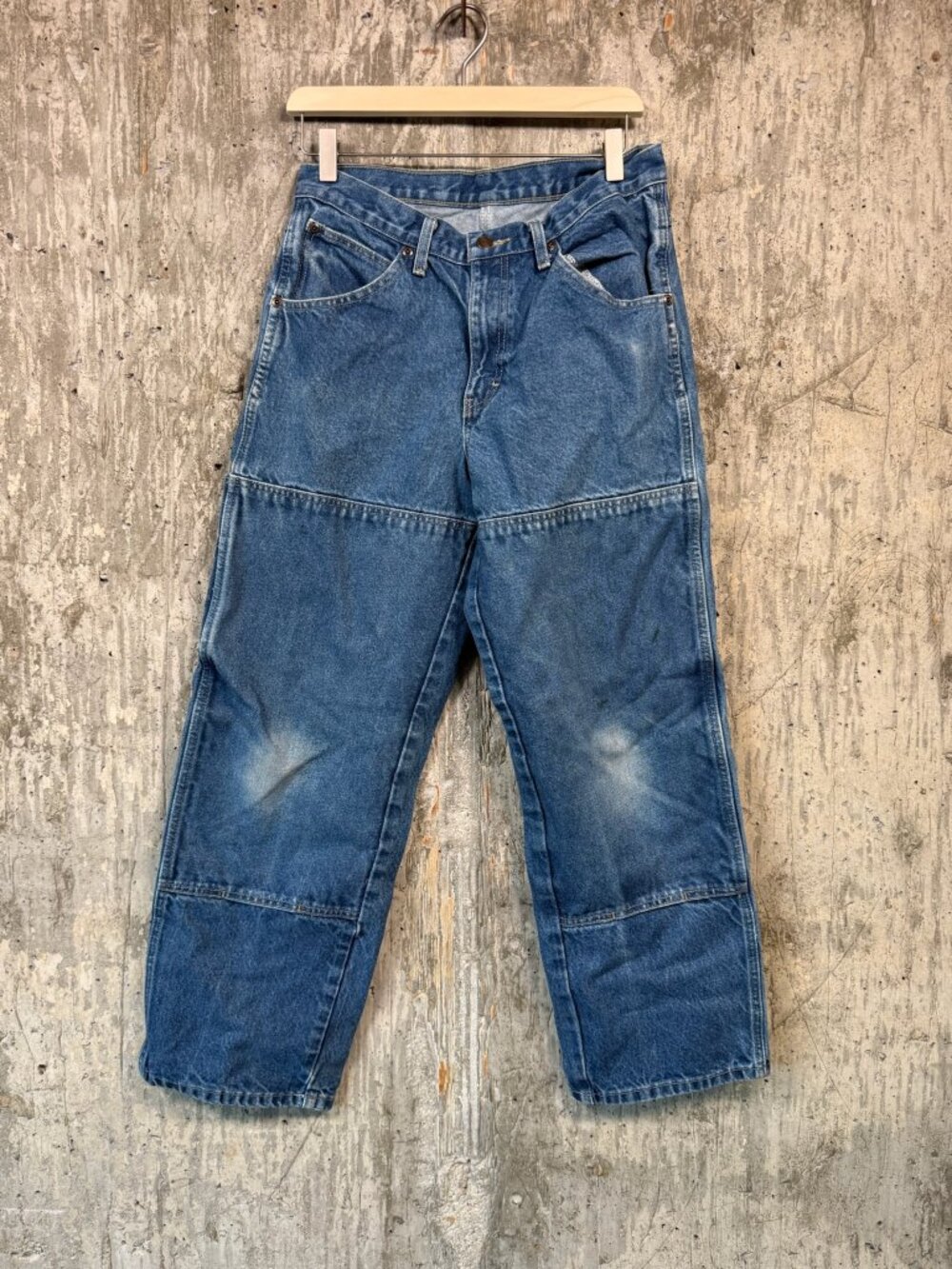 DICKIES Men's Industrial Double Knee Jean Size 30X30 in Indigo Blue